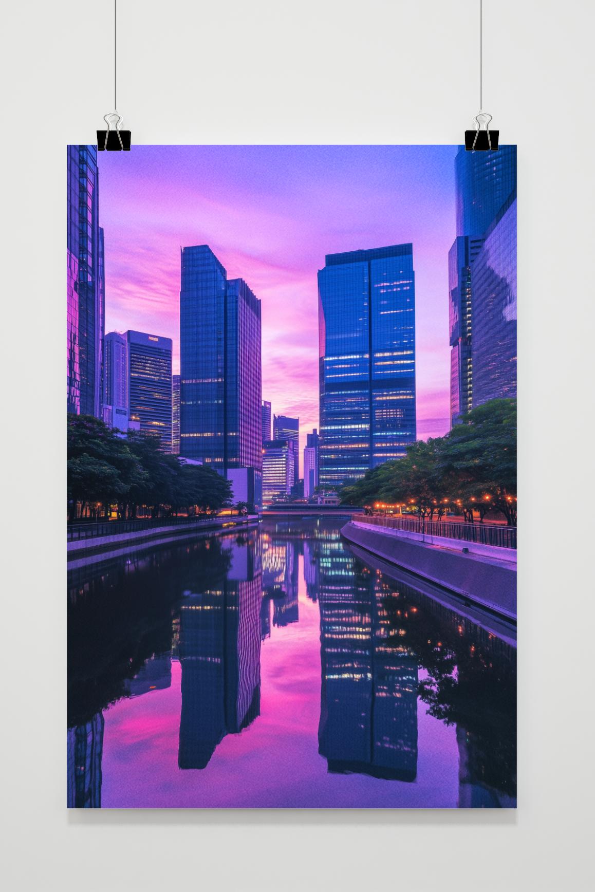 Affiche Panorama Urbain de 25 Artstreet