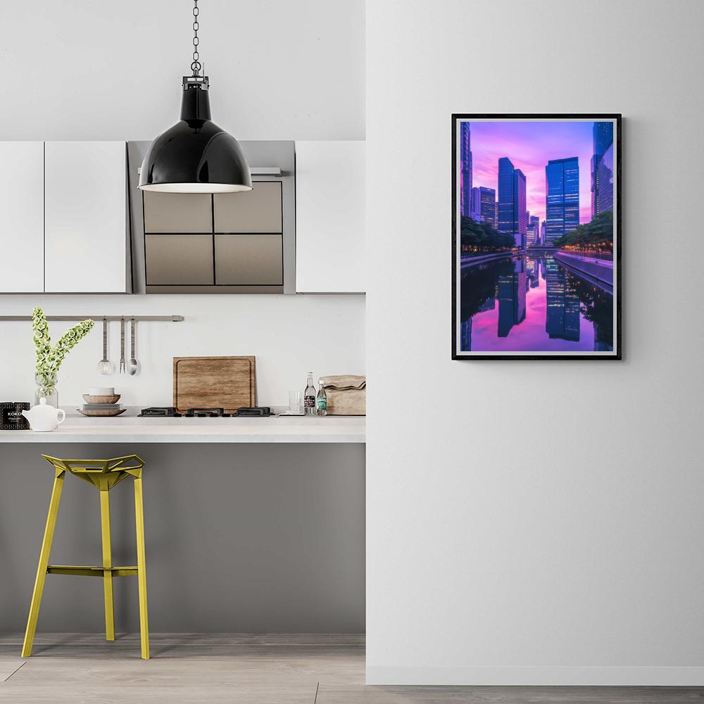 Panorama Urbain dans un intérieur