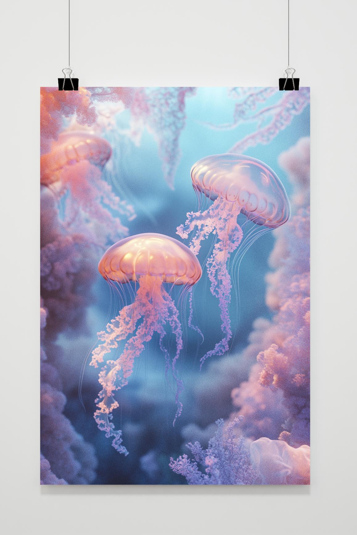 Affiche Méduses de 25 Artstreet