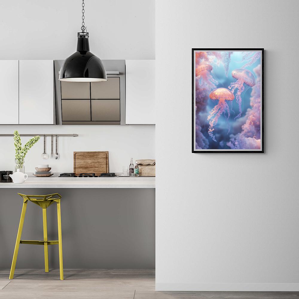 Méduses dans un intérieur
