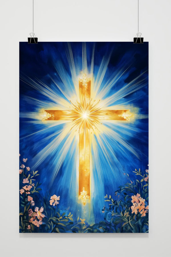 Goldenes Kreuz Poster