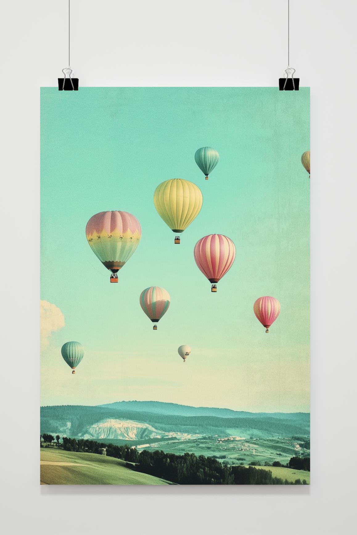 Affiche Montgolfière de 25 Artstreet