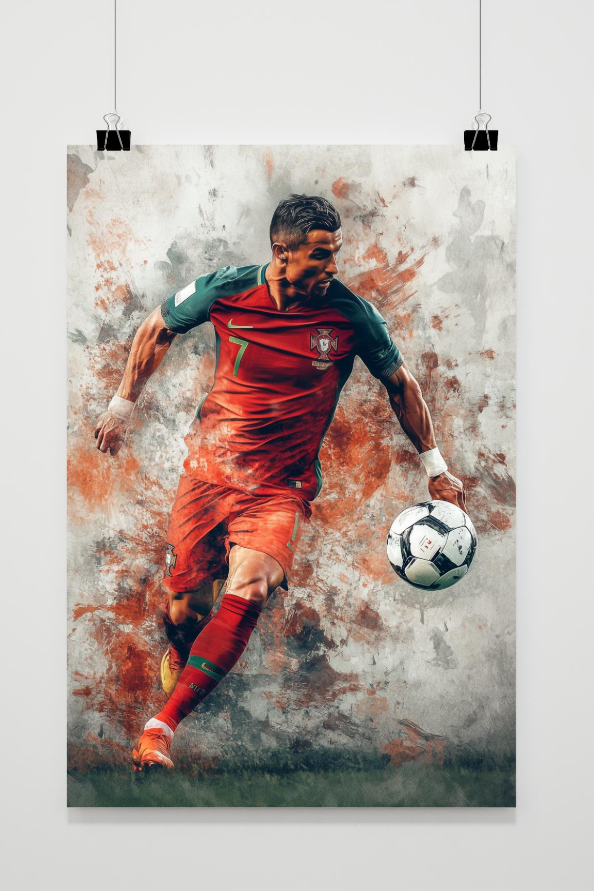 Affiche Cristiano Ronaldo Portugal de 25 Artstreet