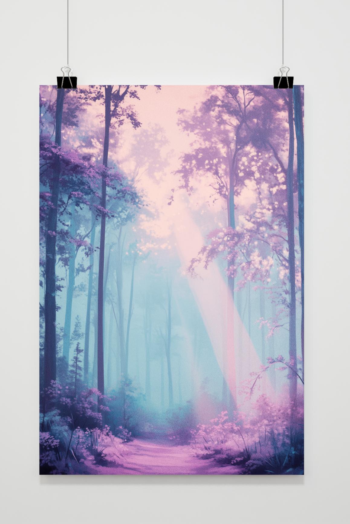 Póster Bosque Pastel de 25 Artstreet