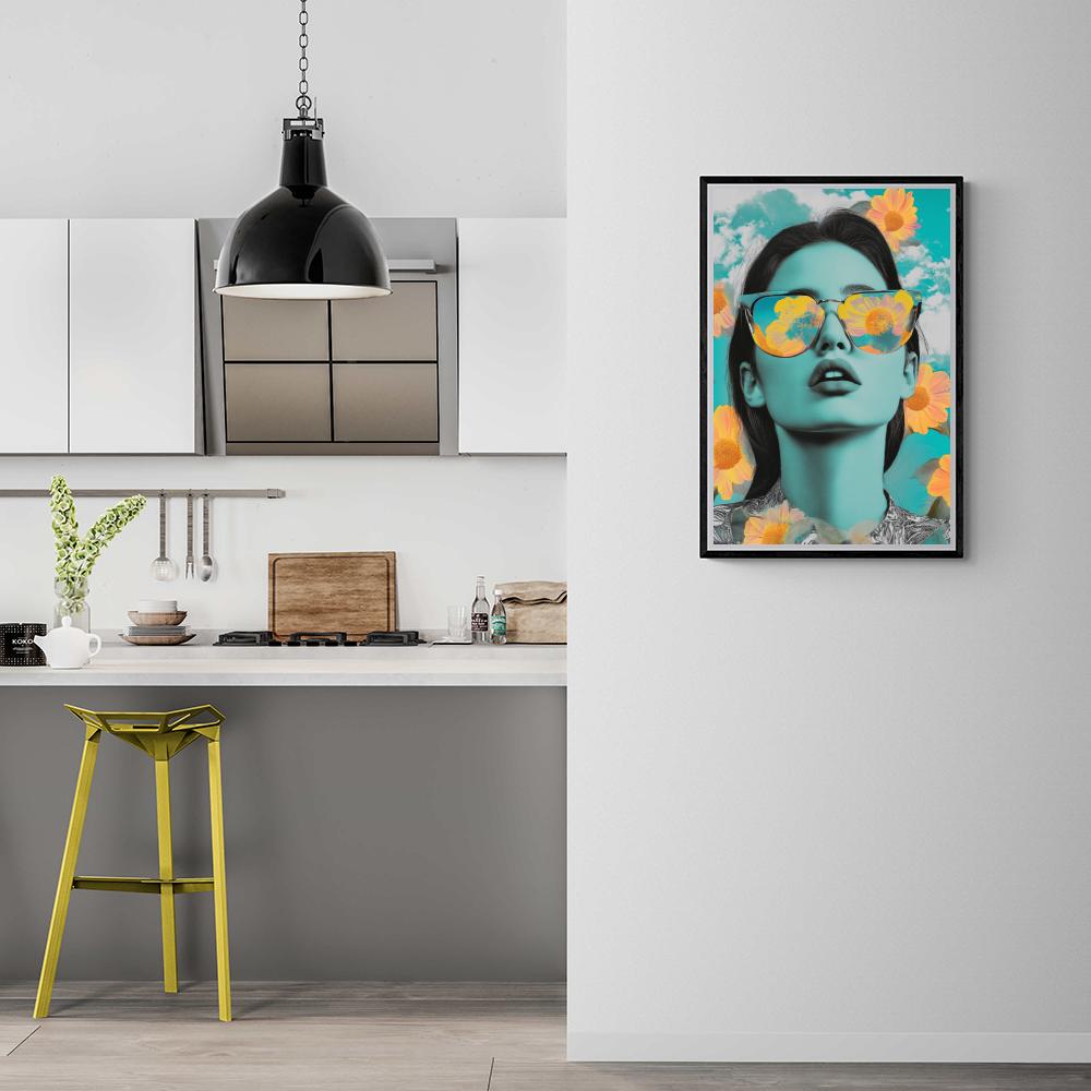 Bloemen Vrouw dans un intérieur