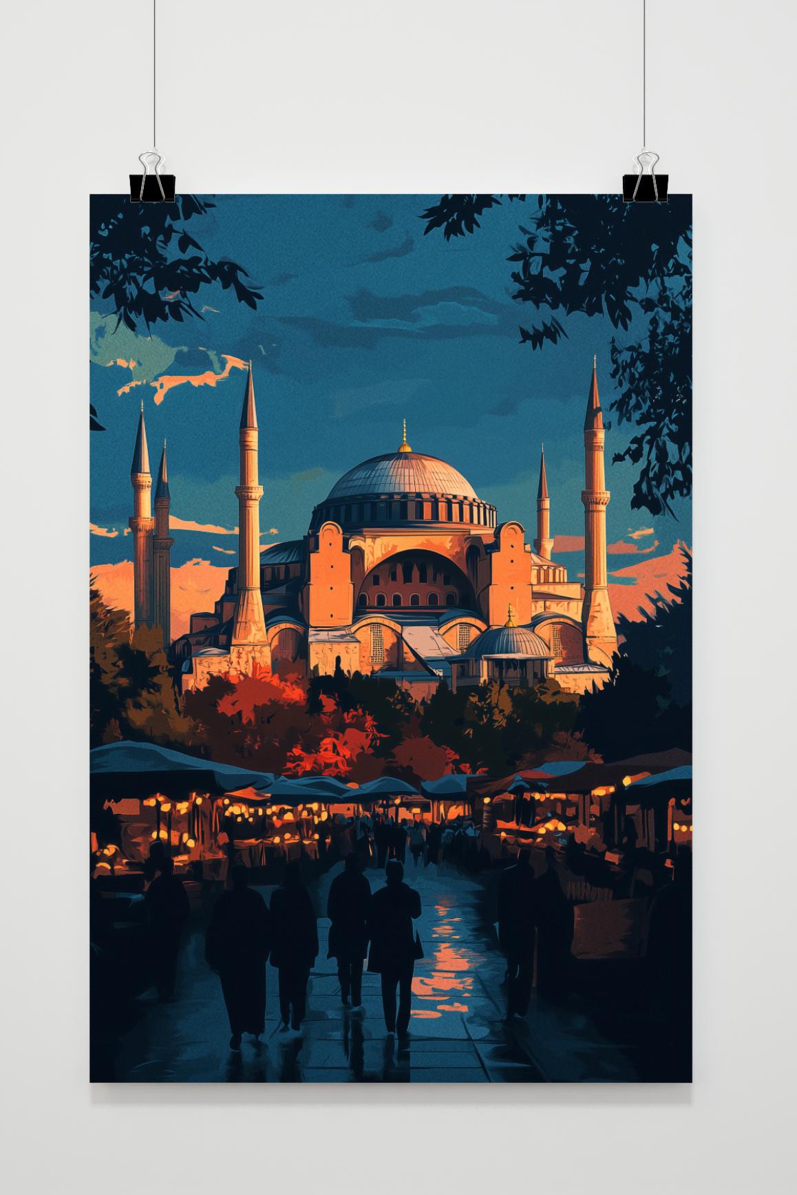 Affiche Mosquée Hagia Sophia de 25 Artstreet