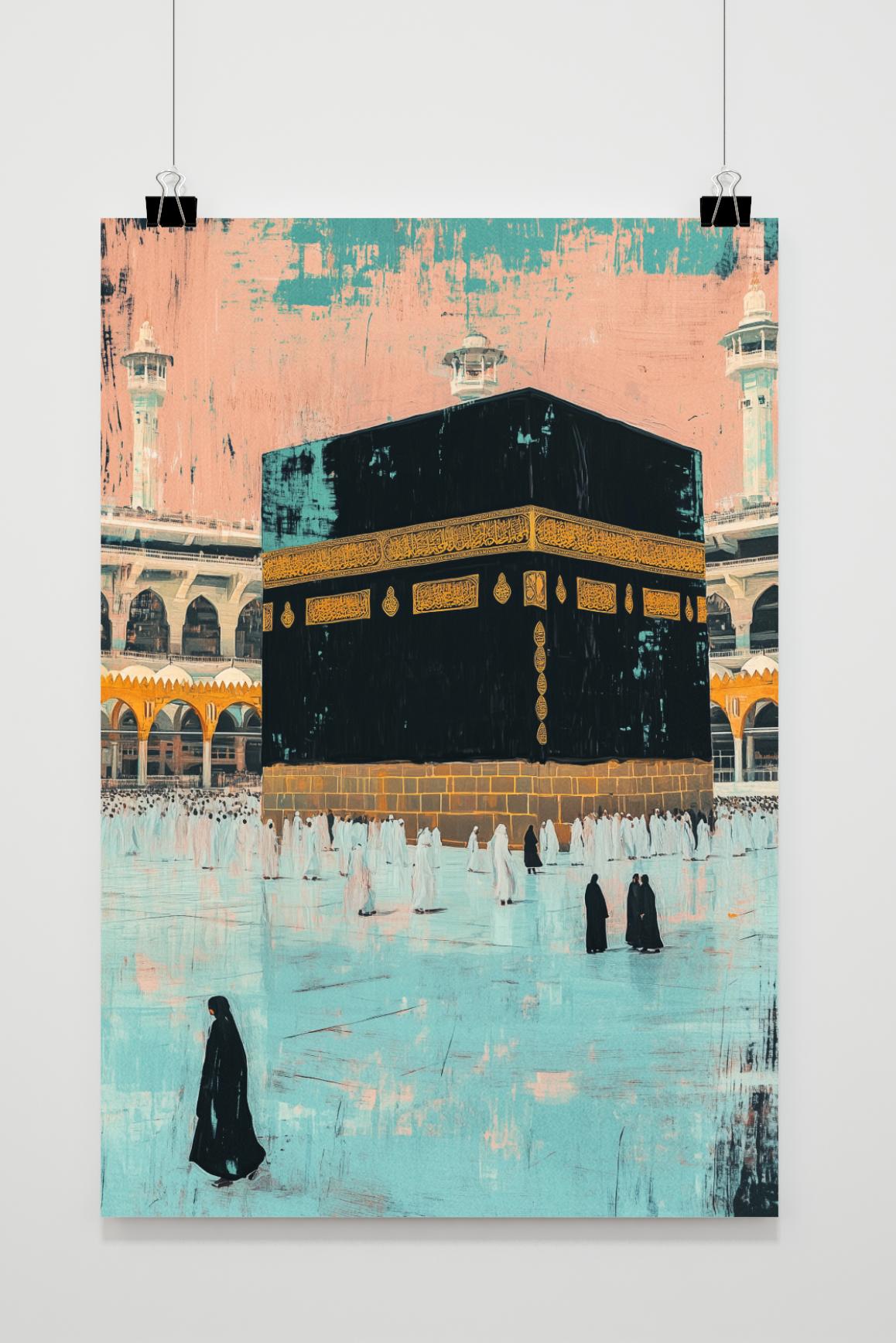 Affiche Kaaba Pastel de 25 Artstreet