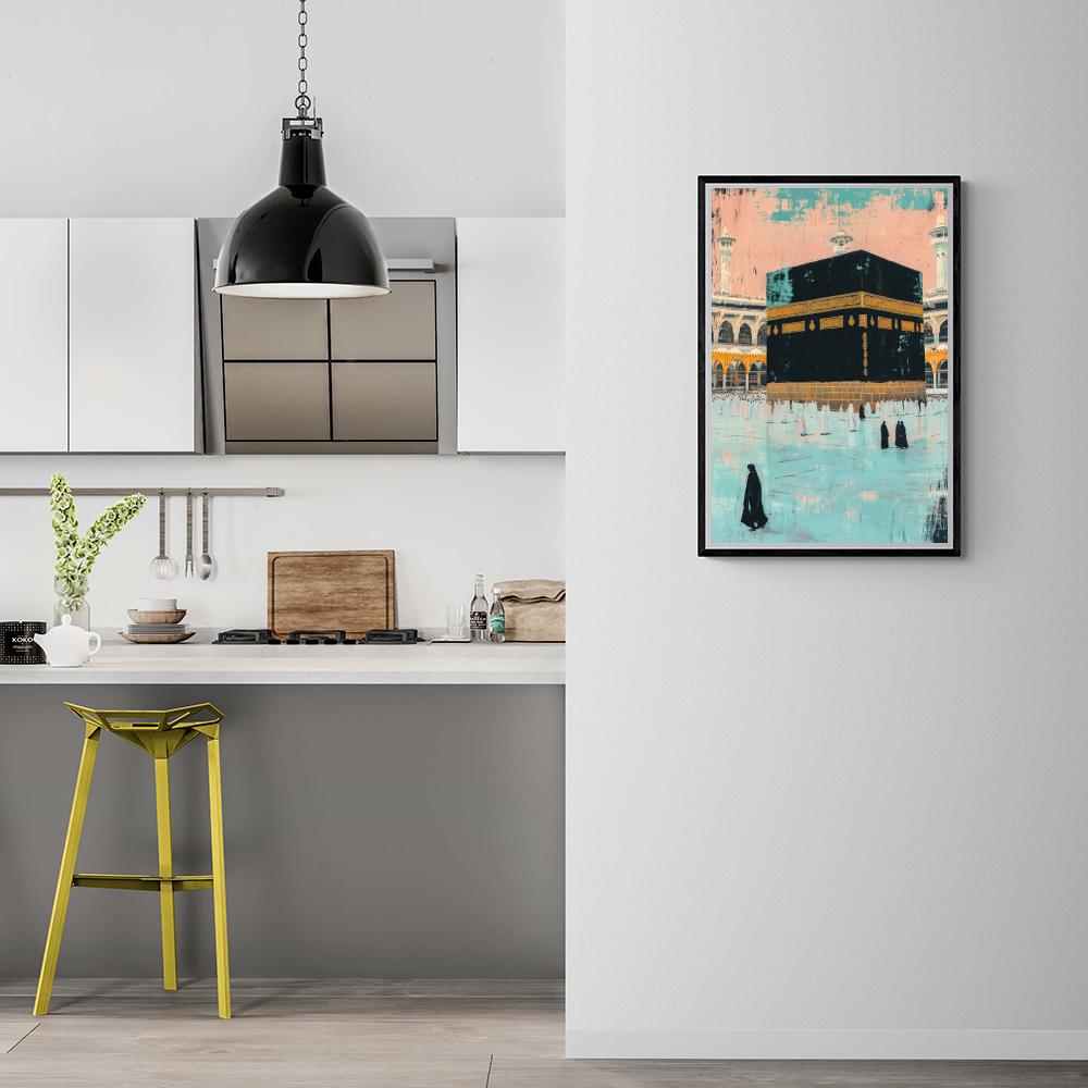 Kaaba Pastel dans un intérieur