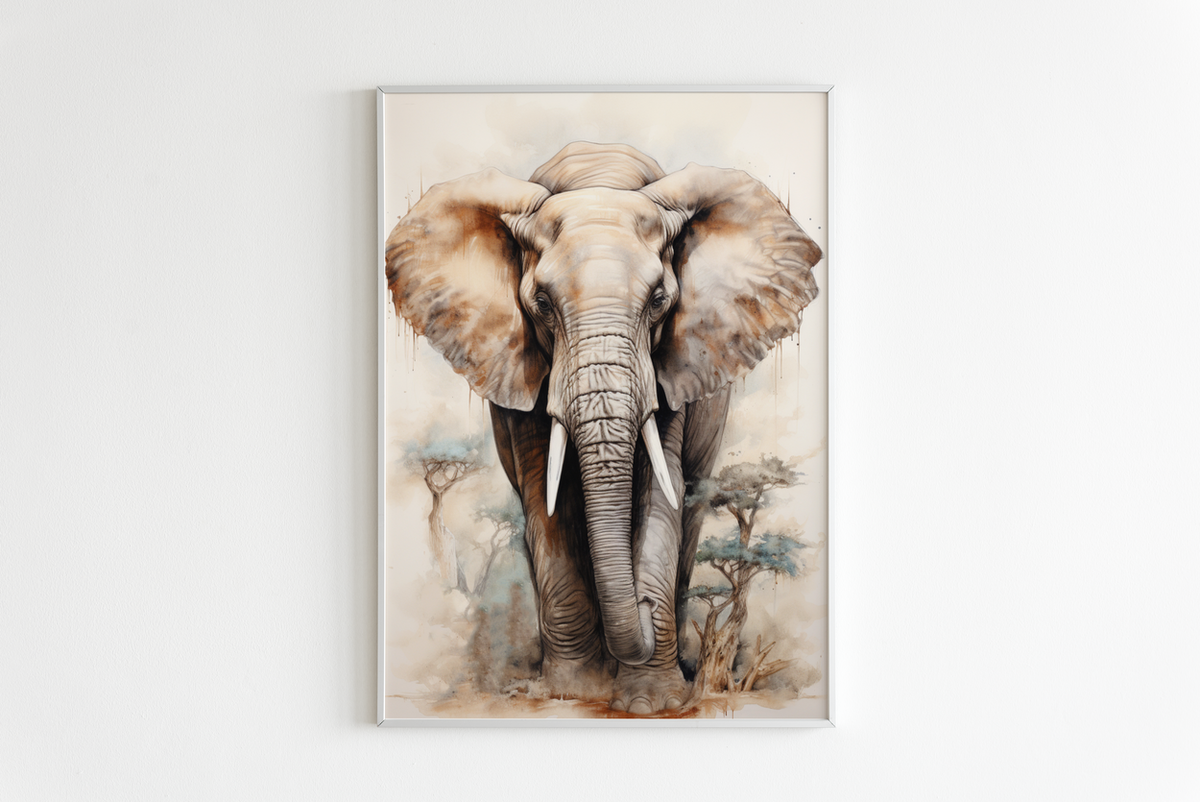 Olifant Abstract en un interior
