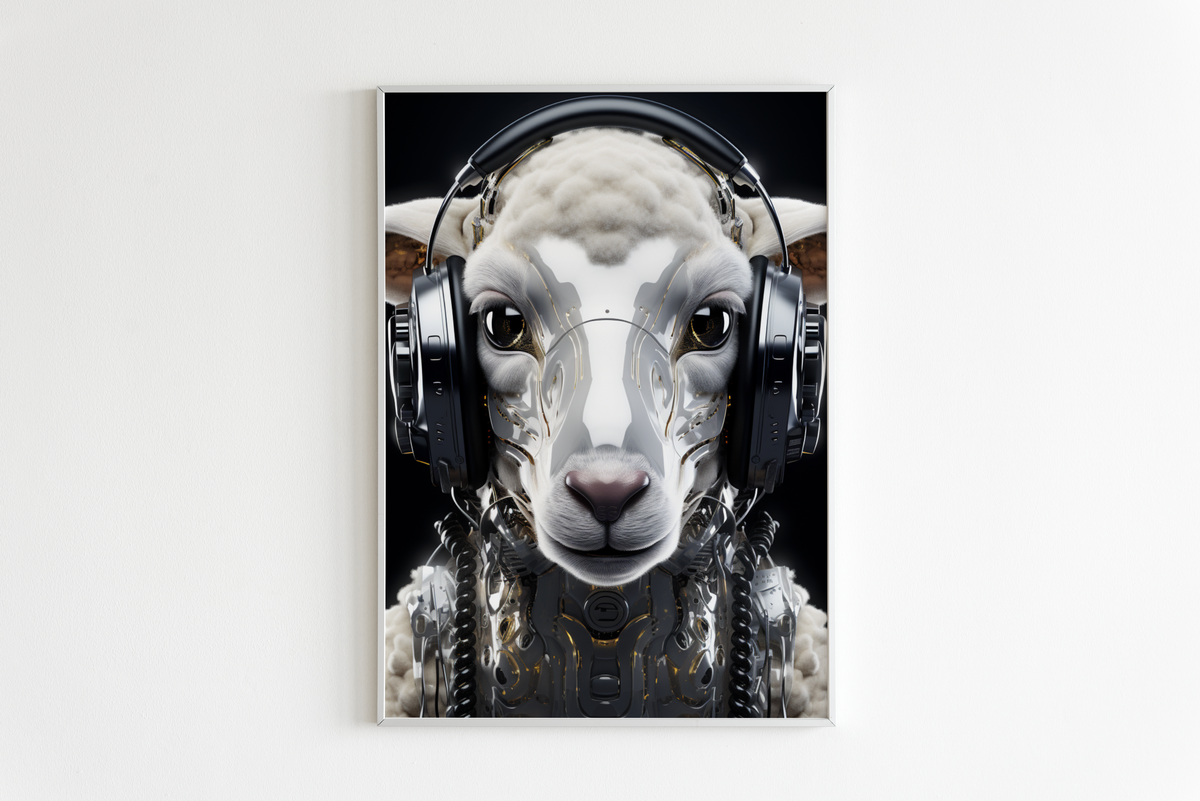 Space Mouton dans un intérieur