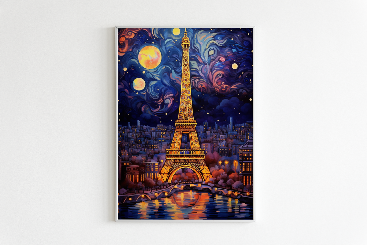 Noche Estrellada París en un interior
