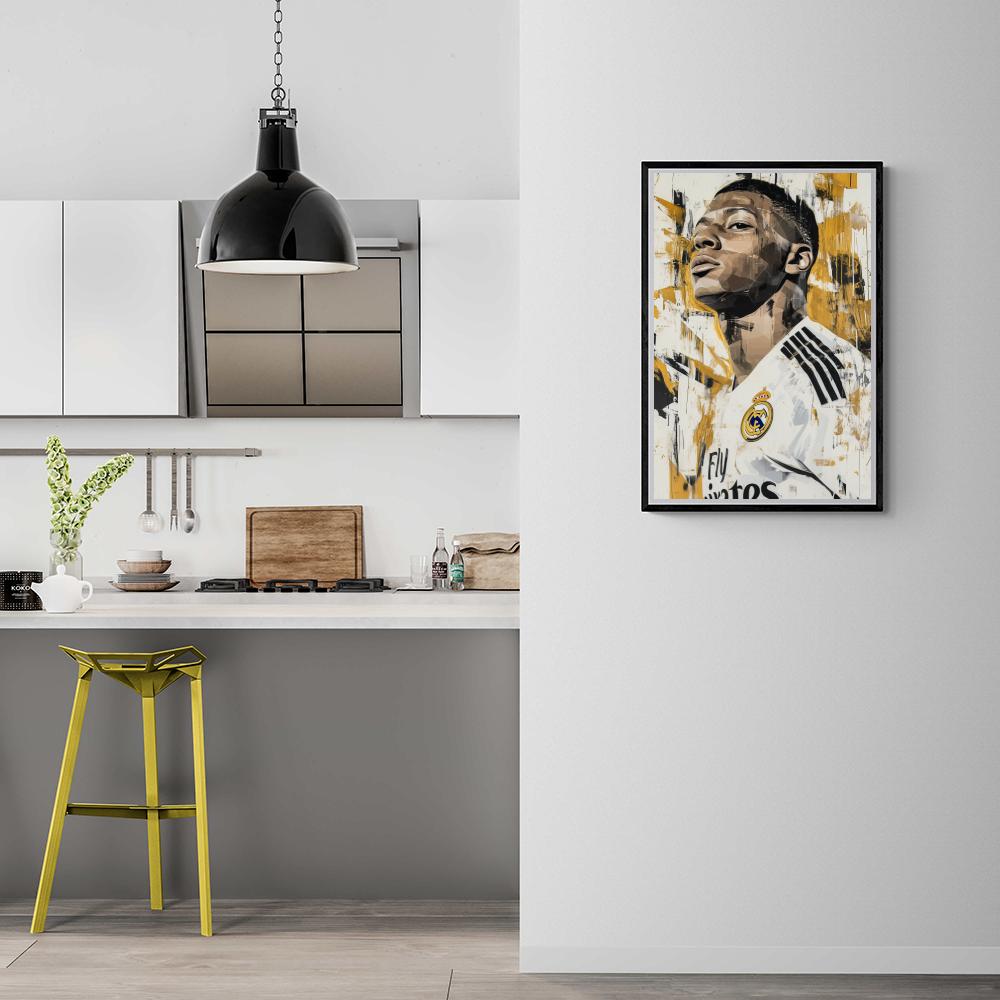 Kylian Mbappé en Action dans un intérieur