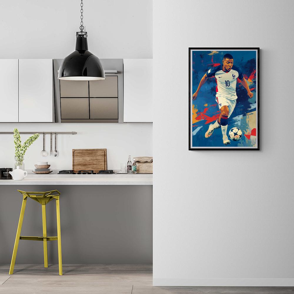Kylian Mbappé dans un intérieur