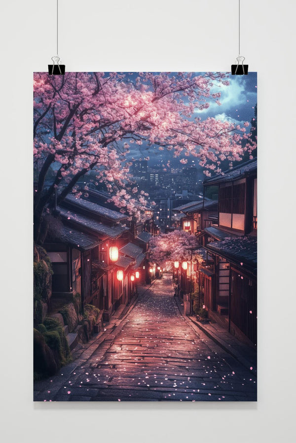 Póster Flor de Cerezo de Kyoto