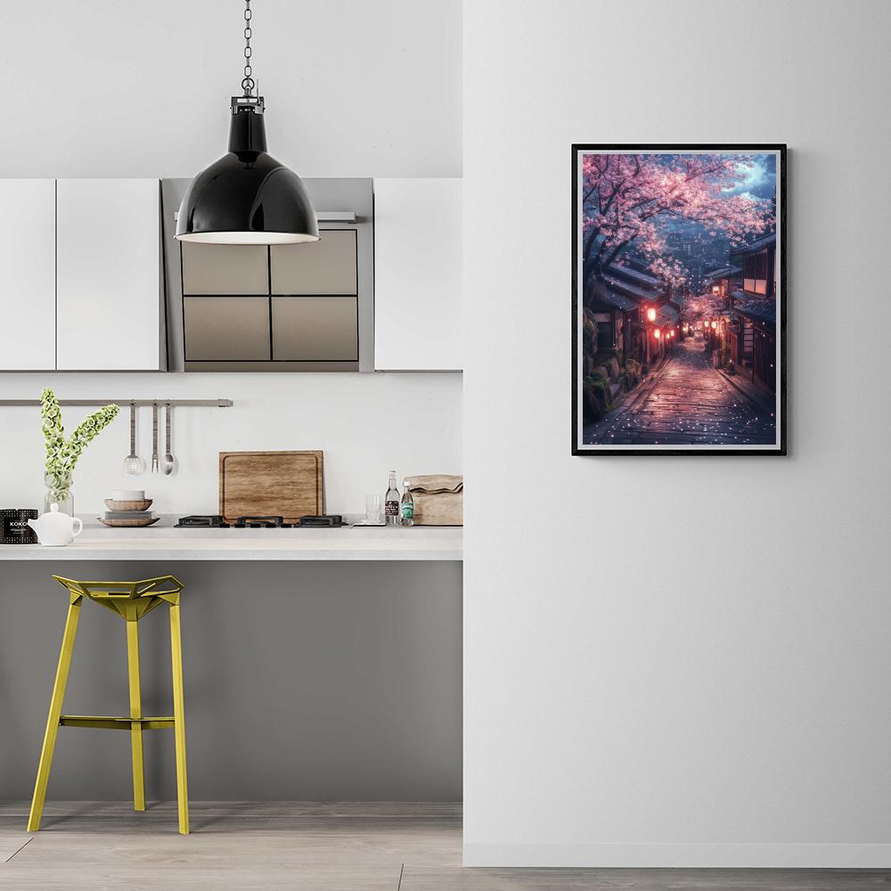 Fleurs de cerisier de Kyoto dans un intérieur