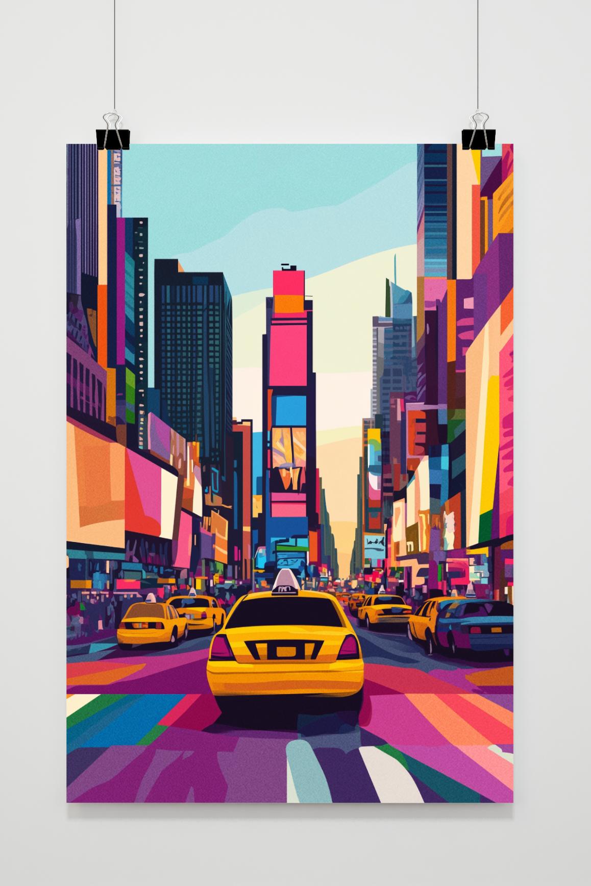 Affiche Times Square New York de 25 Artstreet