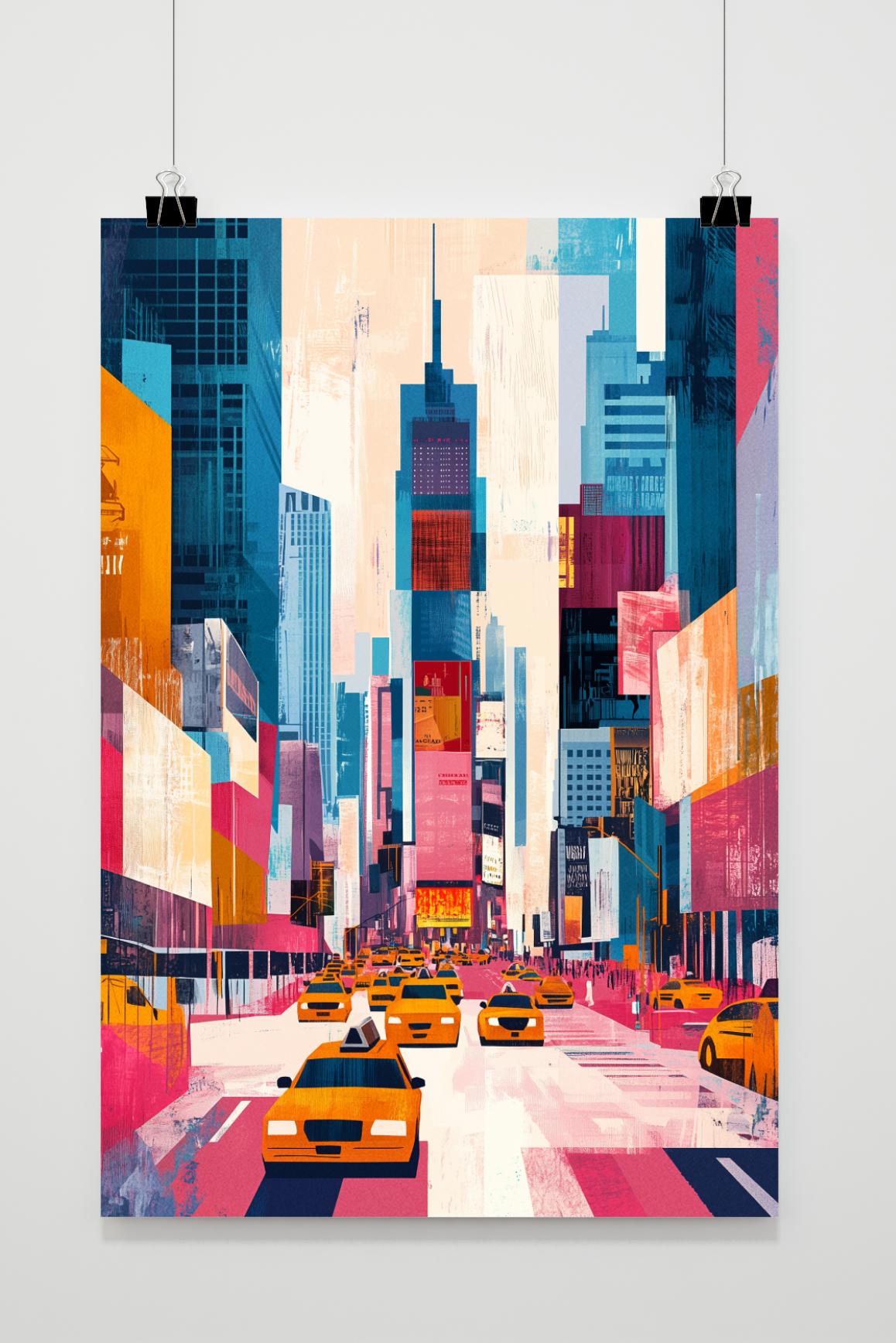 Affiche New York Times Square de 25 Artstreet