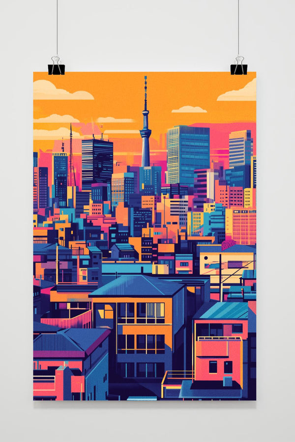 Tokio bunt Poster