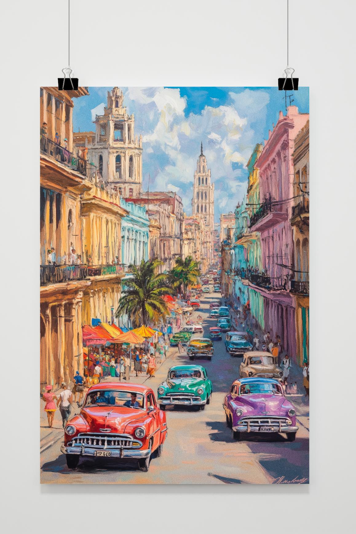 Affiche Havana Vintage de 25 Artstreet