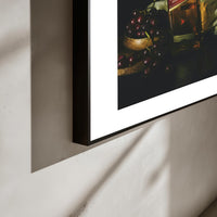Red Label Drank poster aan de muur in interieur