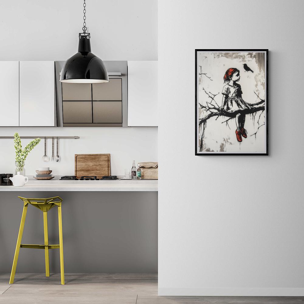 Banksy Boom dans un intérieur