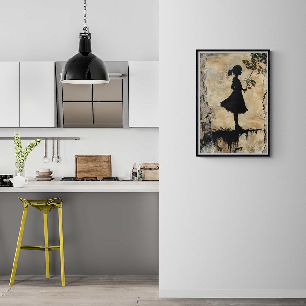 Banksy Graffiti dans un intérieur