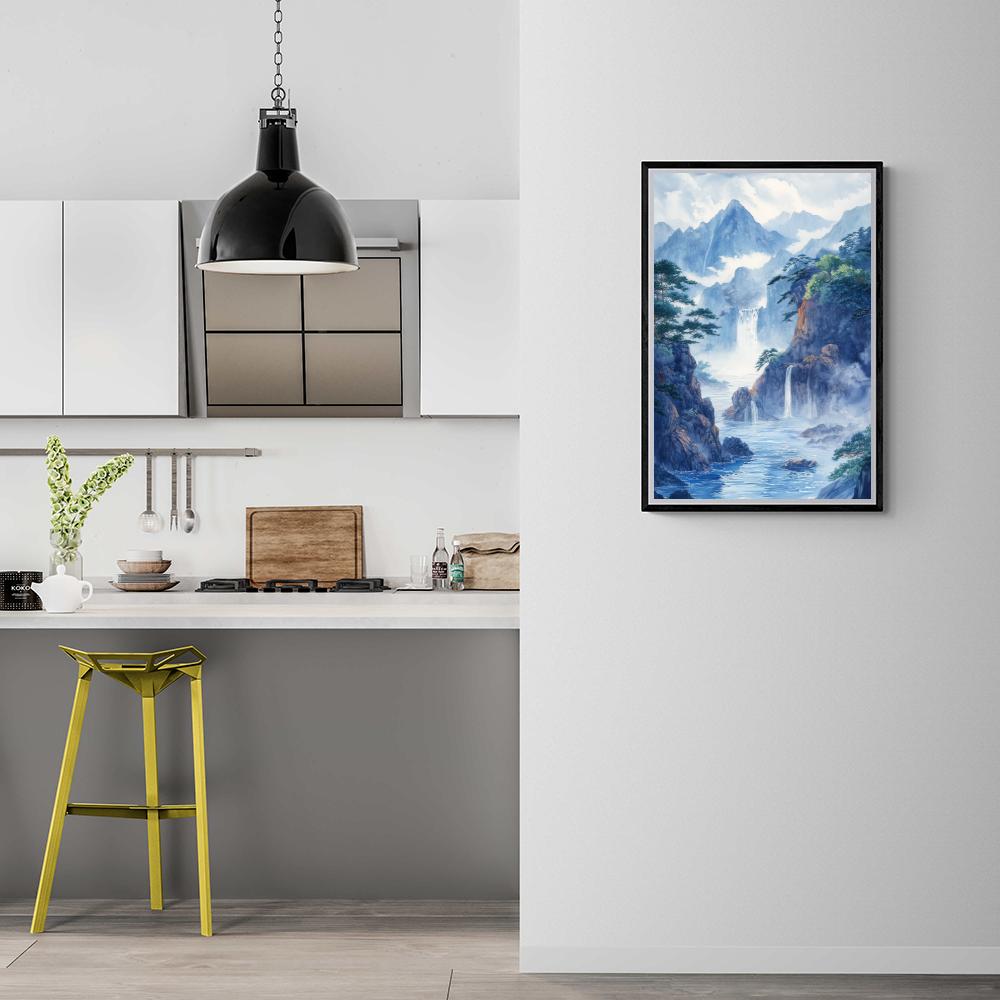 Berg Hokusai dans un intérieur