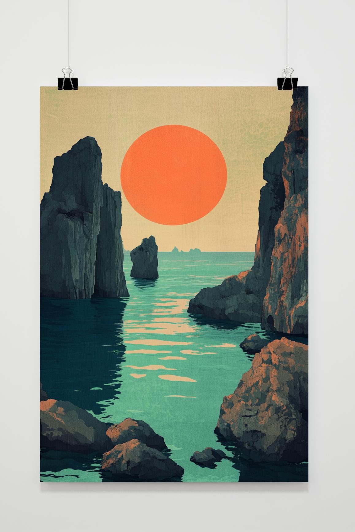 Affiche Mer Tatsuro Kiuchi de 25 Artstreet