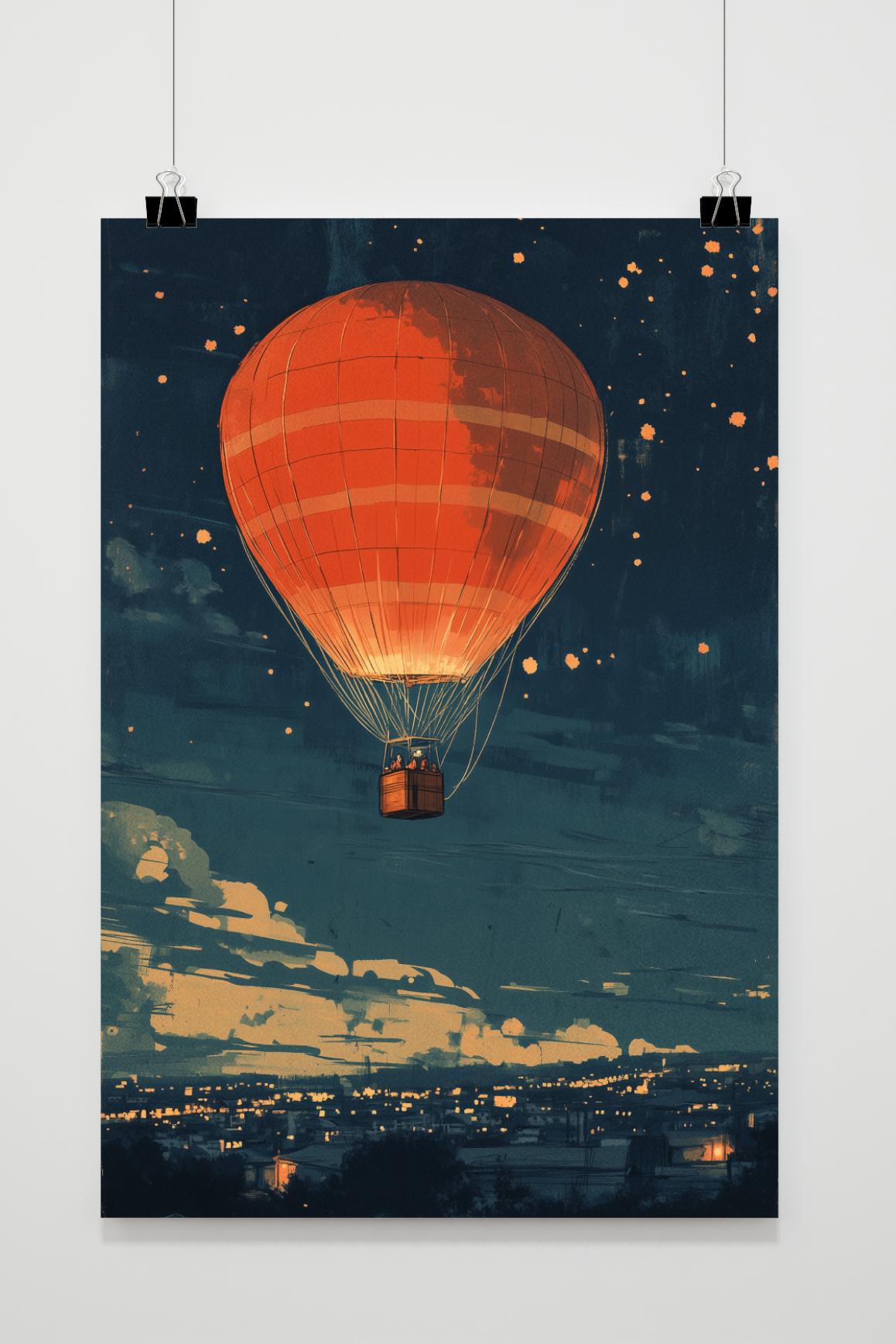 Affiche Montgolfière Tatsuro Kiuchi de 25 Artstreet