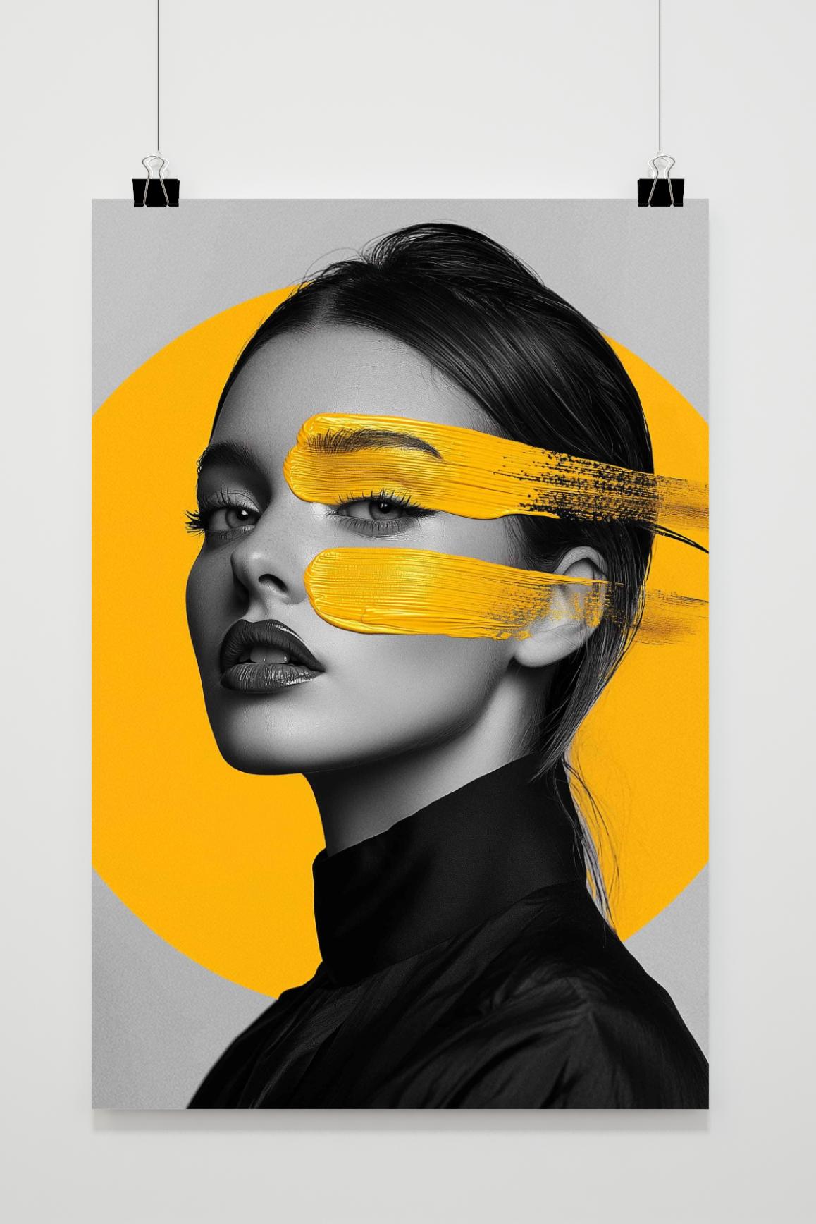 Affiche Femme Jaune de 25 Artstreet