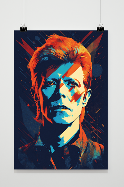 David Bowie Poster Music Wall Art Print (24x18)