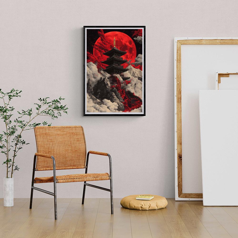 Paysage Japonais dans un intérieur