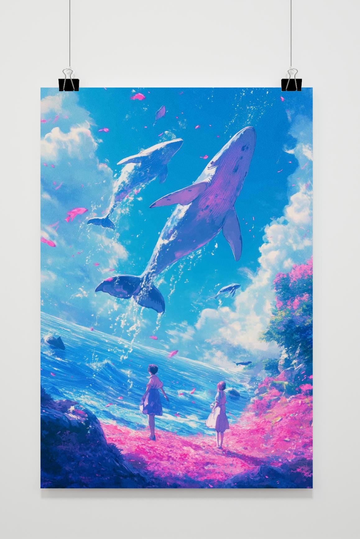 Affiche Baleines de 25 Artstreet
