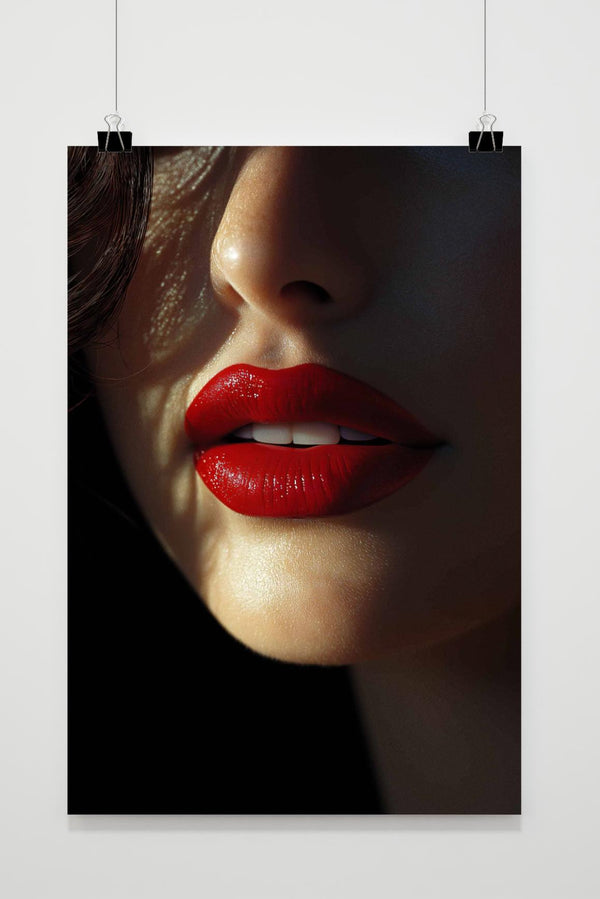 Rote Lippen Poster