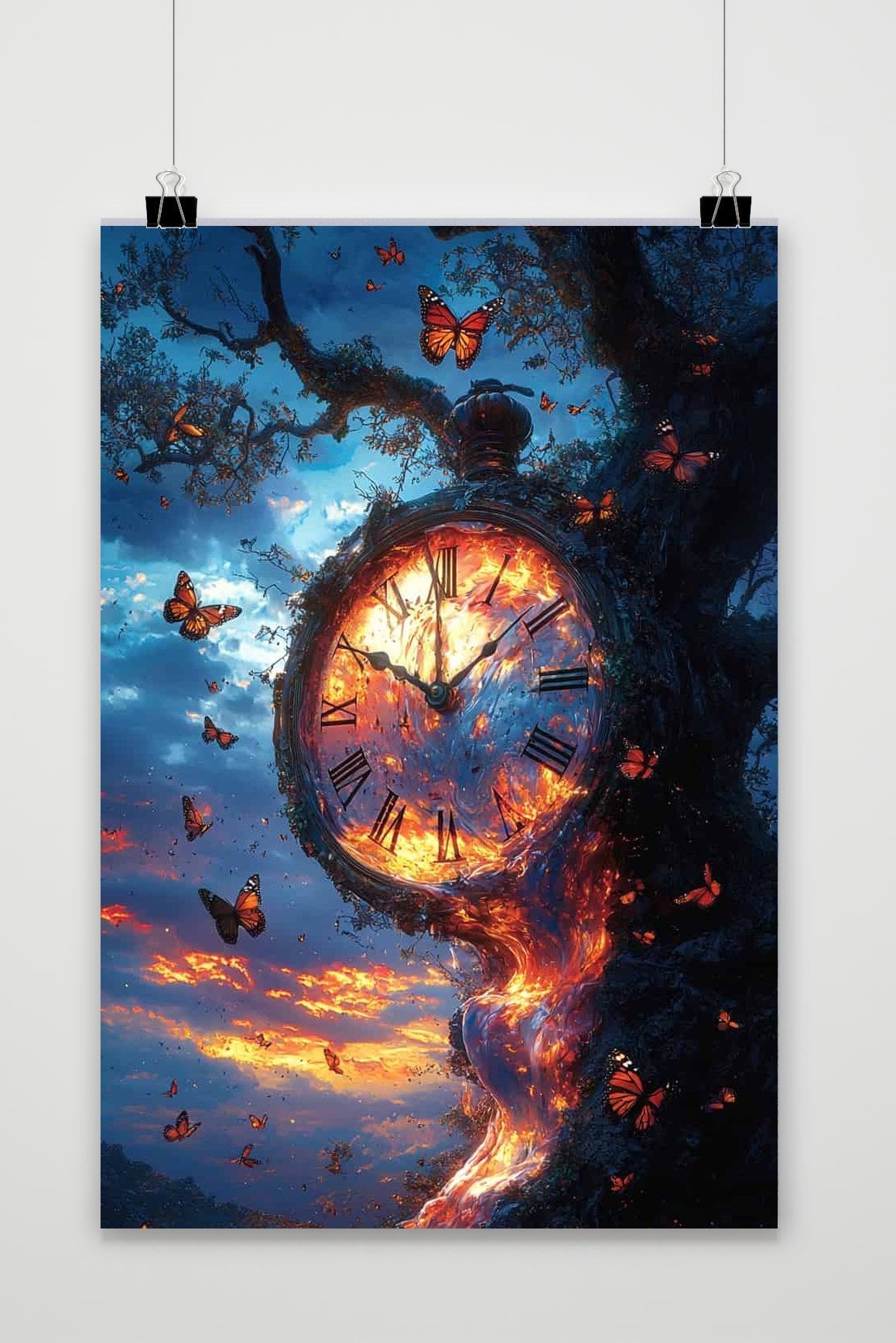 Affiche Horloge Magique de 25 Artstreet
