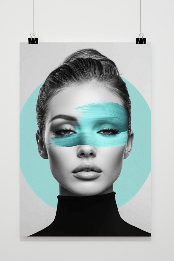 Affiche Femme Verte