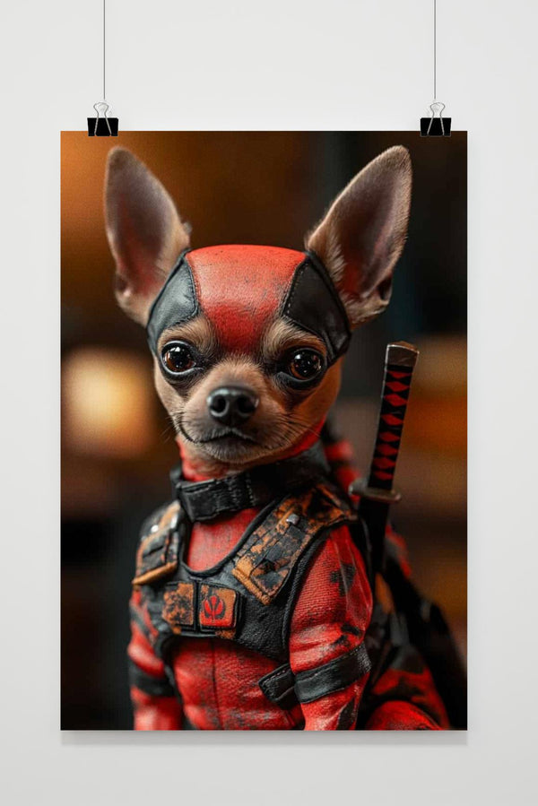 Chihuahua Ninja poster
