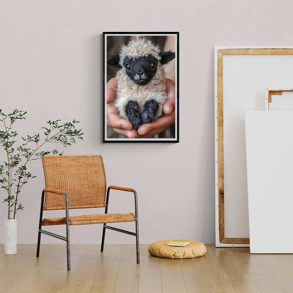Agneau Bébé dans un intérieur