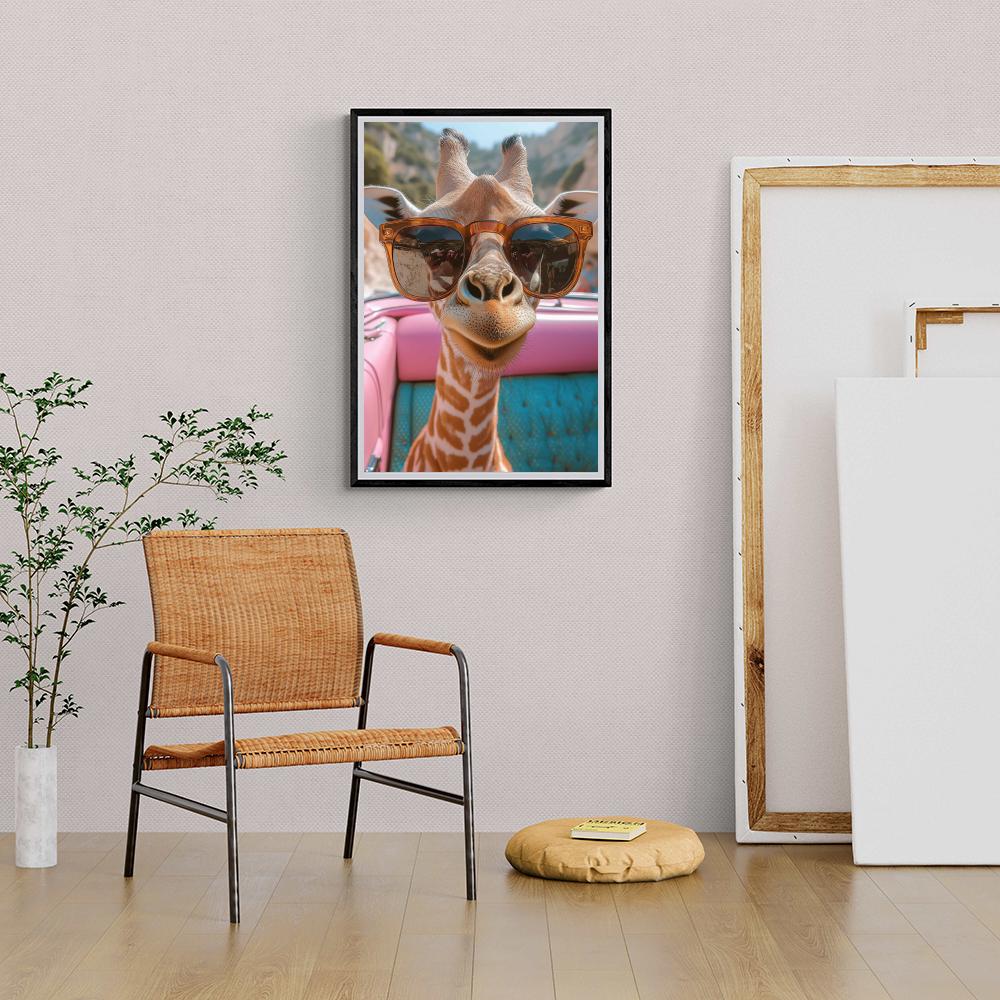 Girafe dans un intérieur