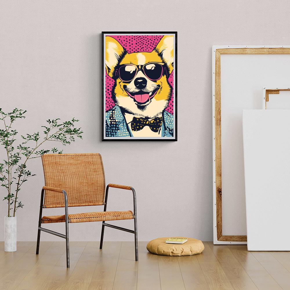 Corgi dans un intérieur