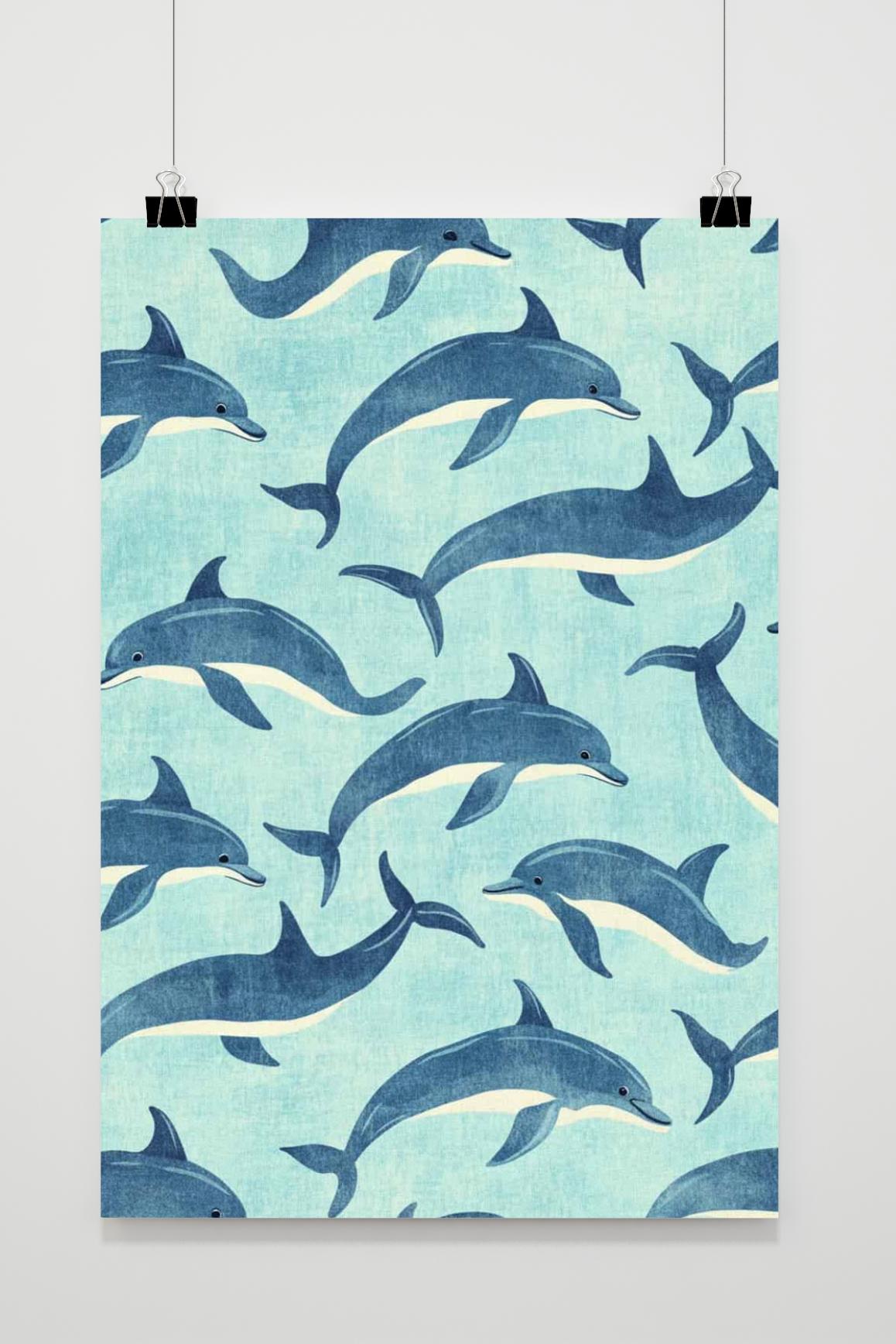 Affiche Dauphins de 25 Artstreet