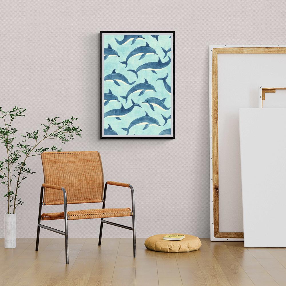 Dauphins dans un intérieur