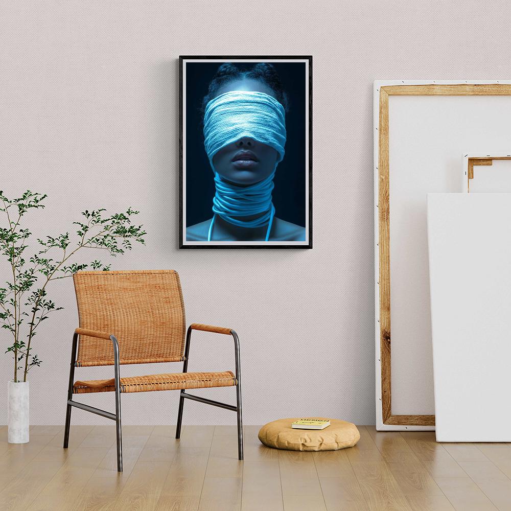 Les Yeux Bandés dans un intérieur