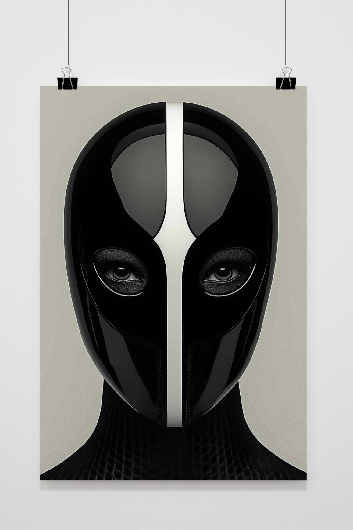Affiche Masque Futuriste de 25 Artstreet