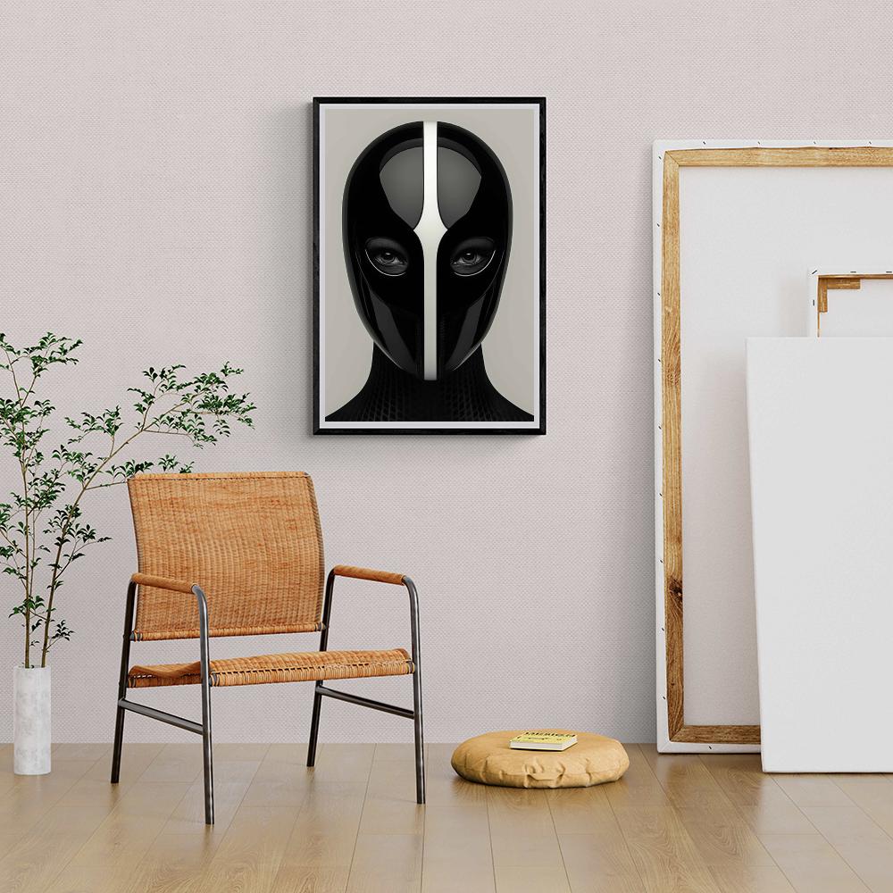 Masque Futuriste dans un intérieur