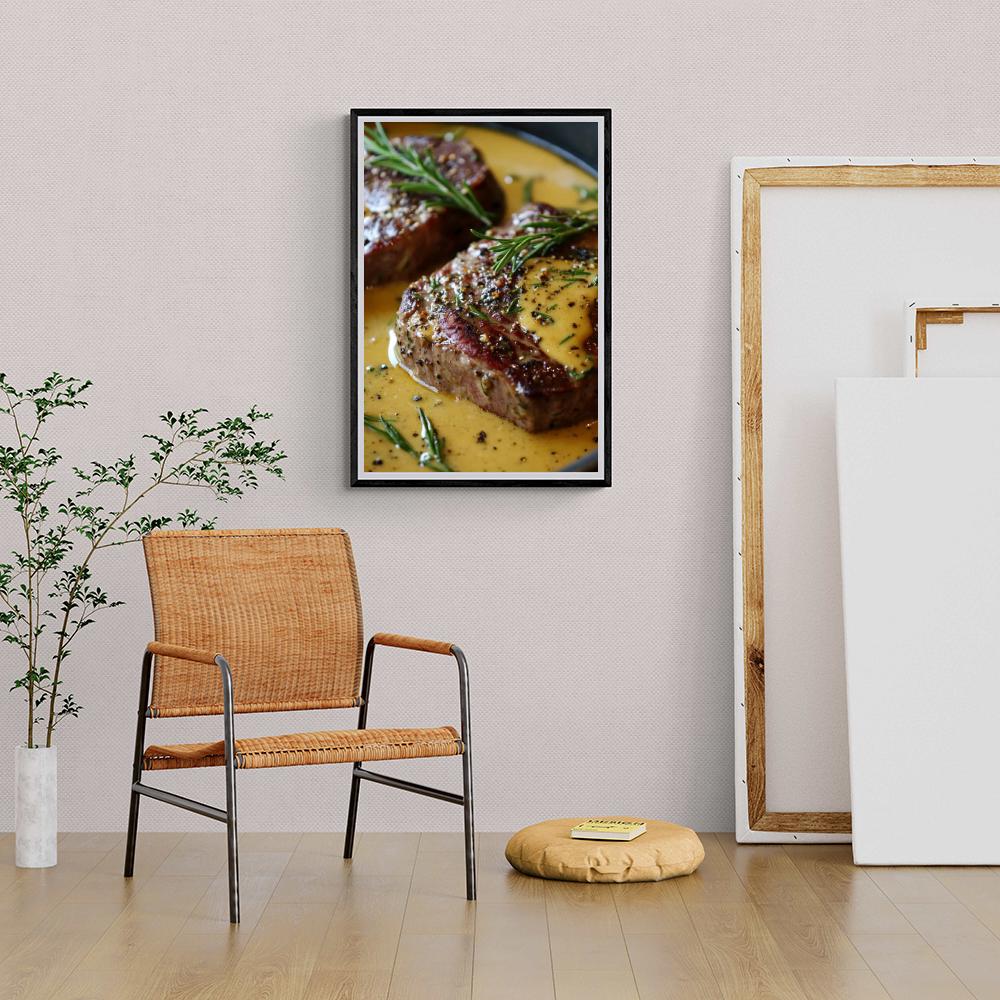 Steak dans un intérieur