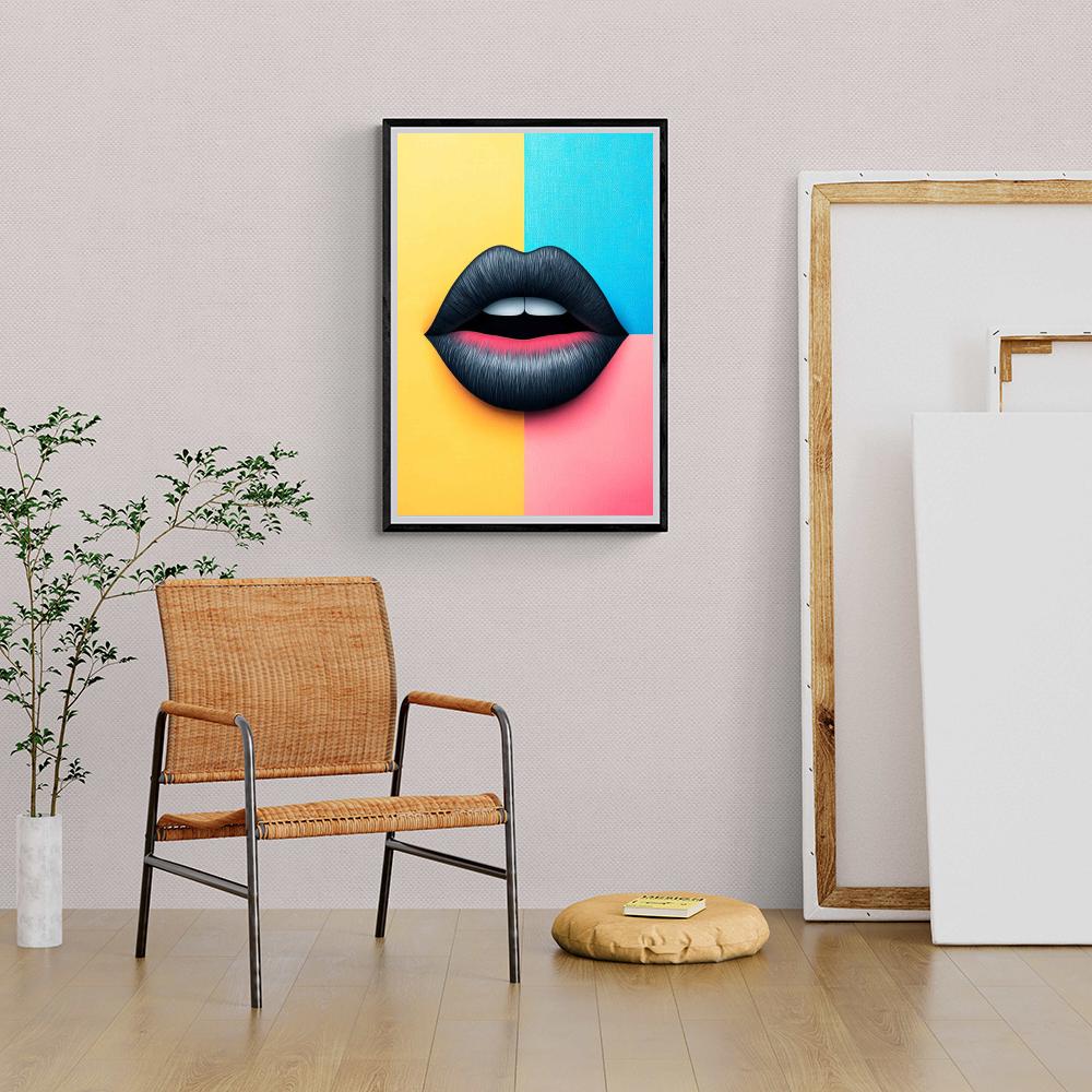 Lèvres Noires dans un intérieur