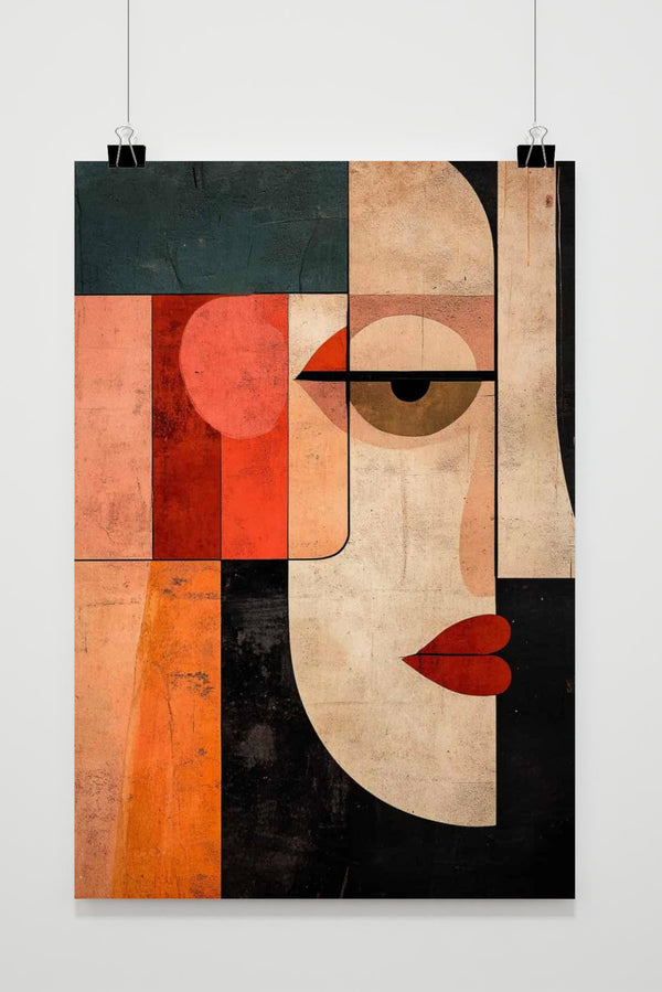 Abstract Gezicht poster