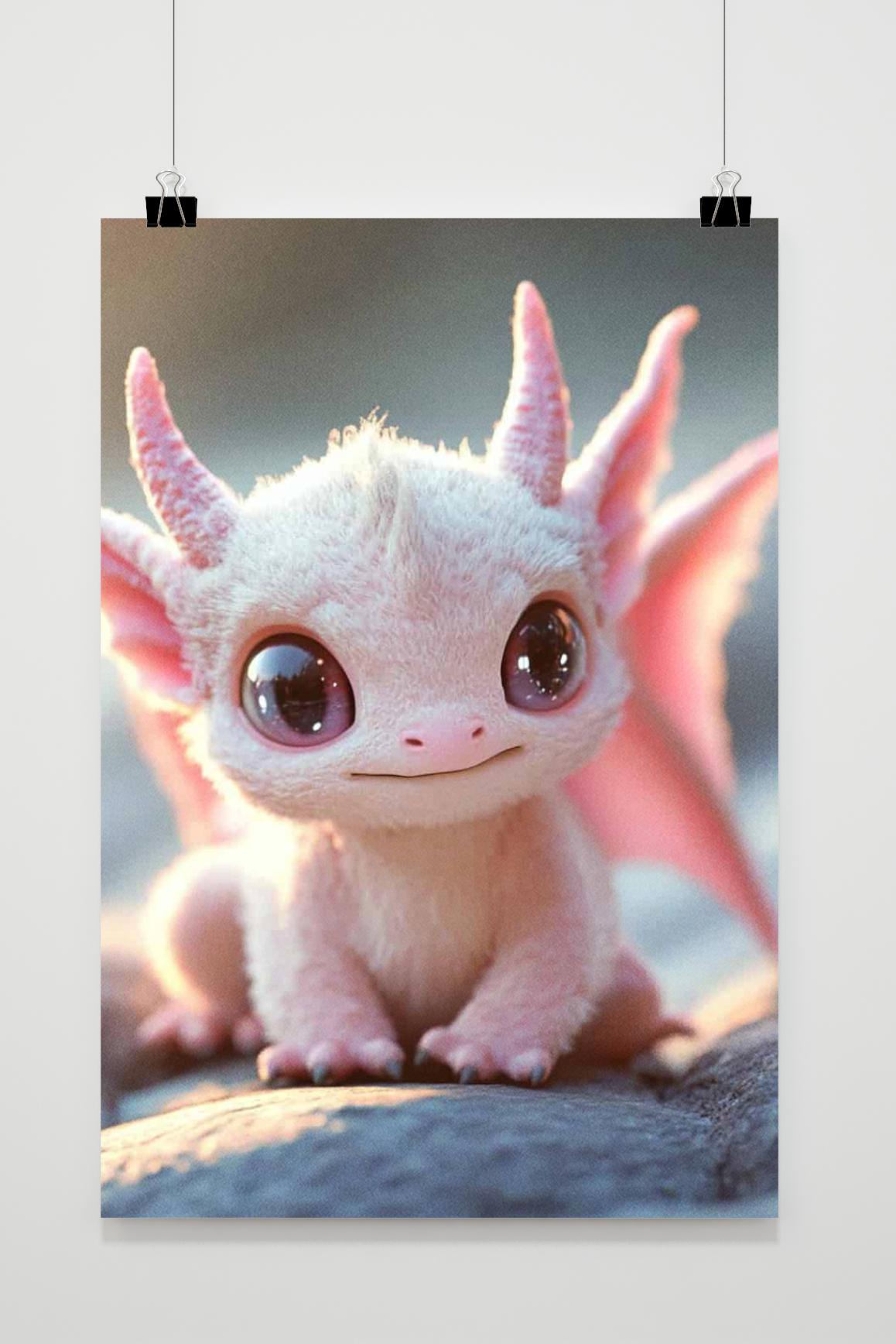 Affiche Bébé Dragon de 25 Artstreet