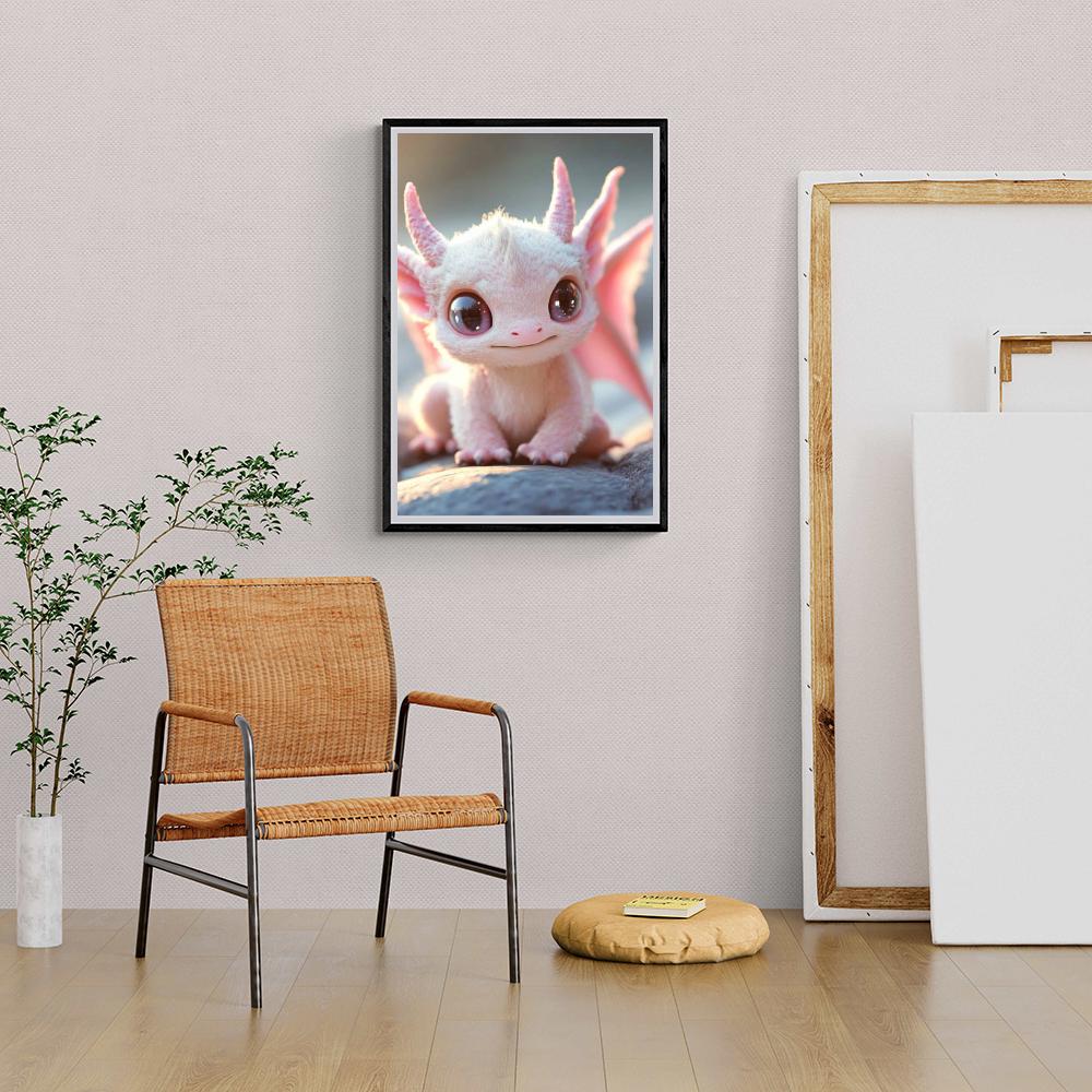 Bébé Dragon dans un intérieur